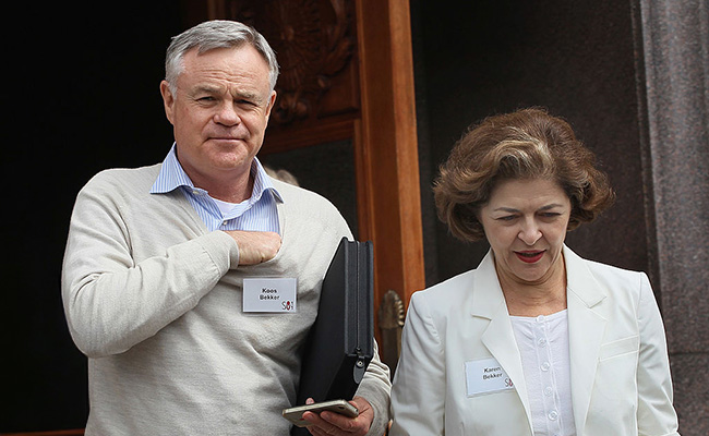 Koos Bekker and Karen Roos